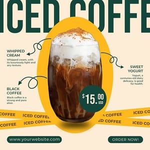 Iced Coffee Etigma Instagram Post