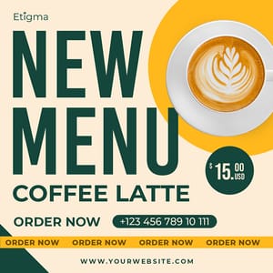 New Menu Coffee Latte Etigma Instagram Post
