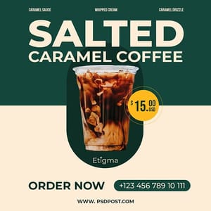 Salted Caramel Coffee Etigma Instagram Post
