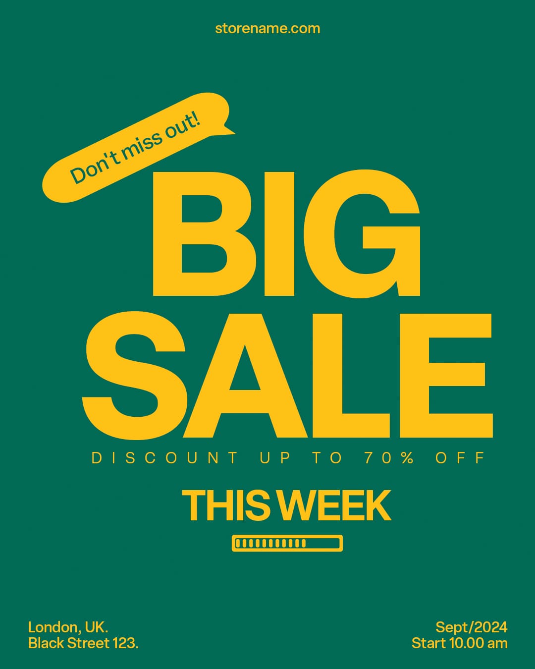 Big Sale This Week