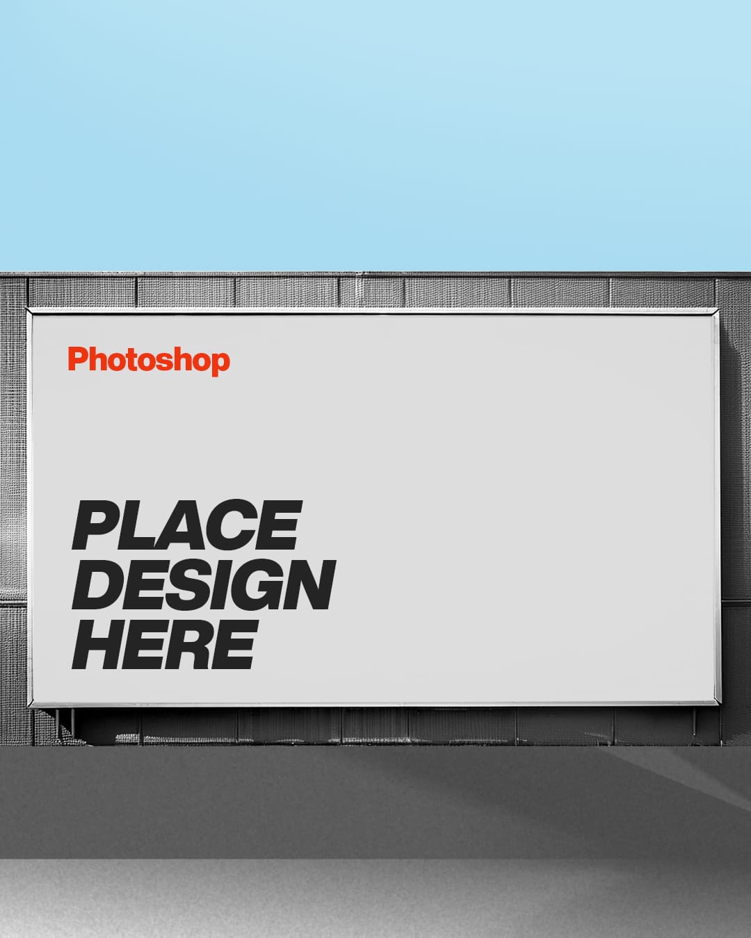 Billboard Mockup on Street