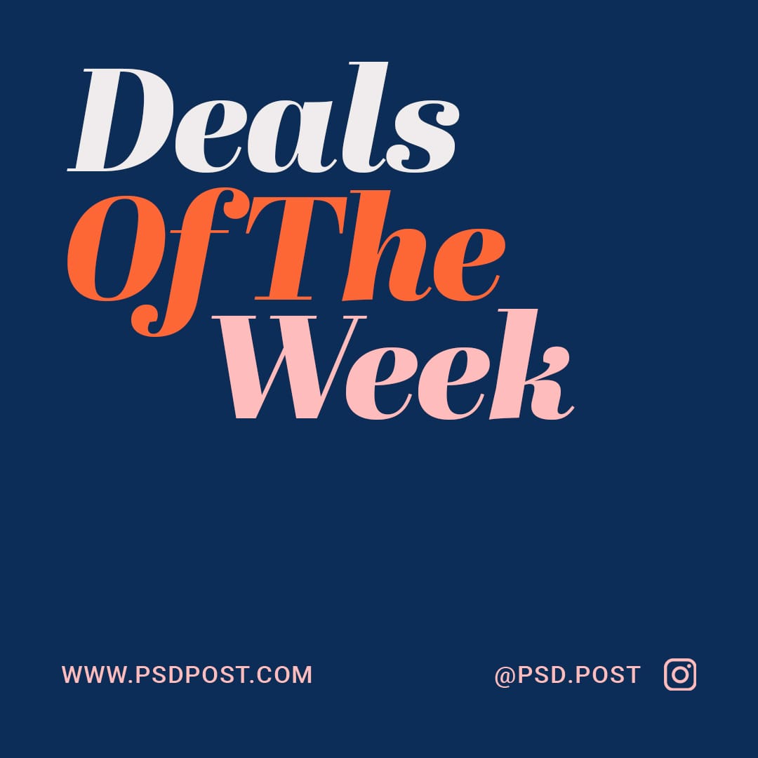 Deals Of The Week On Blue Background