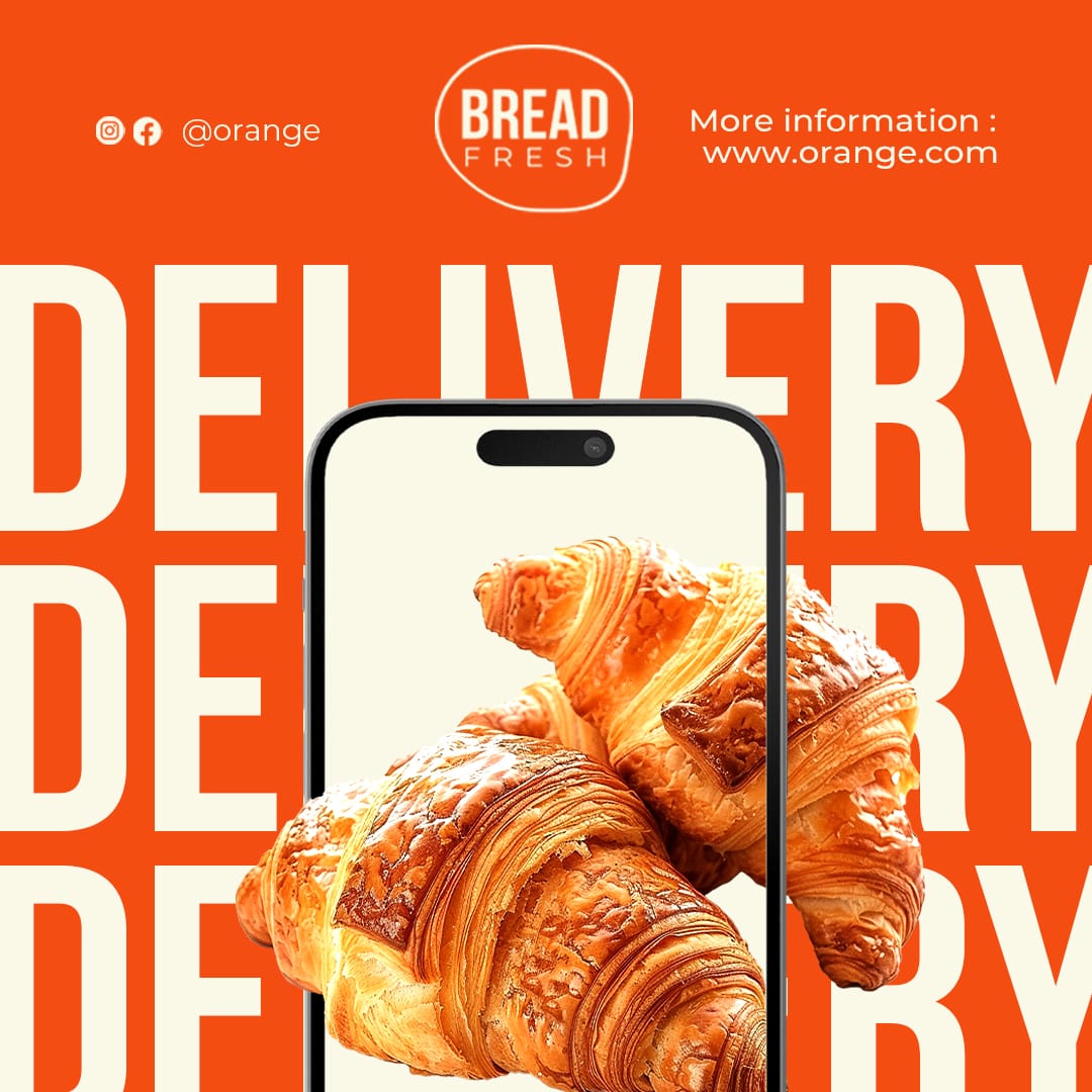 Delivery Croissant Orange