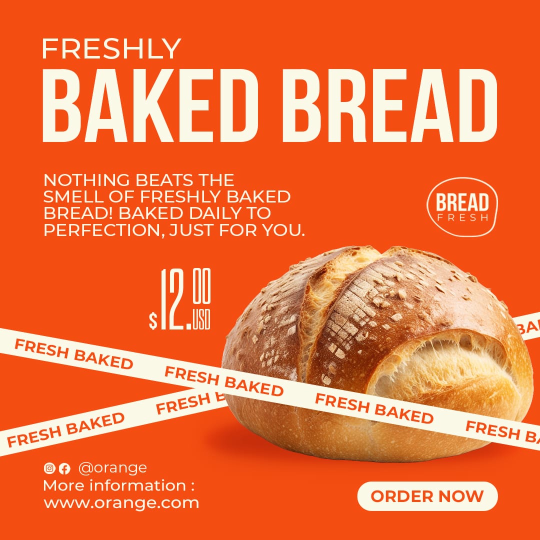 Freshly Baked Bread Orange