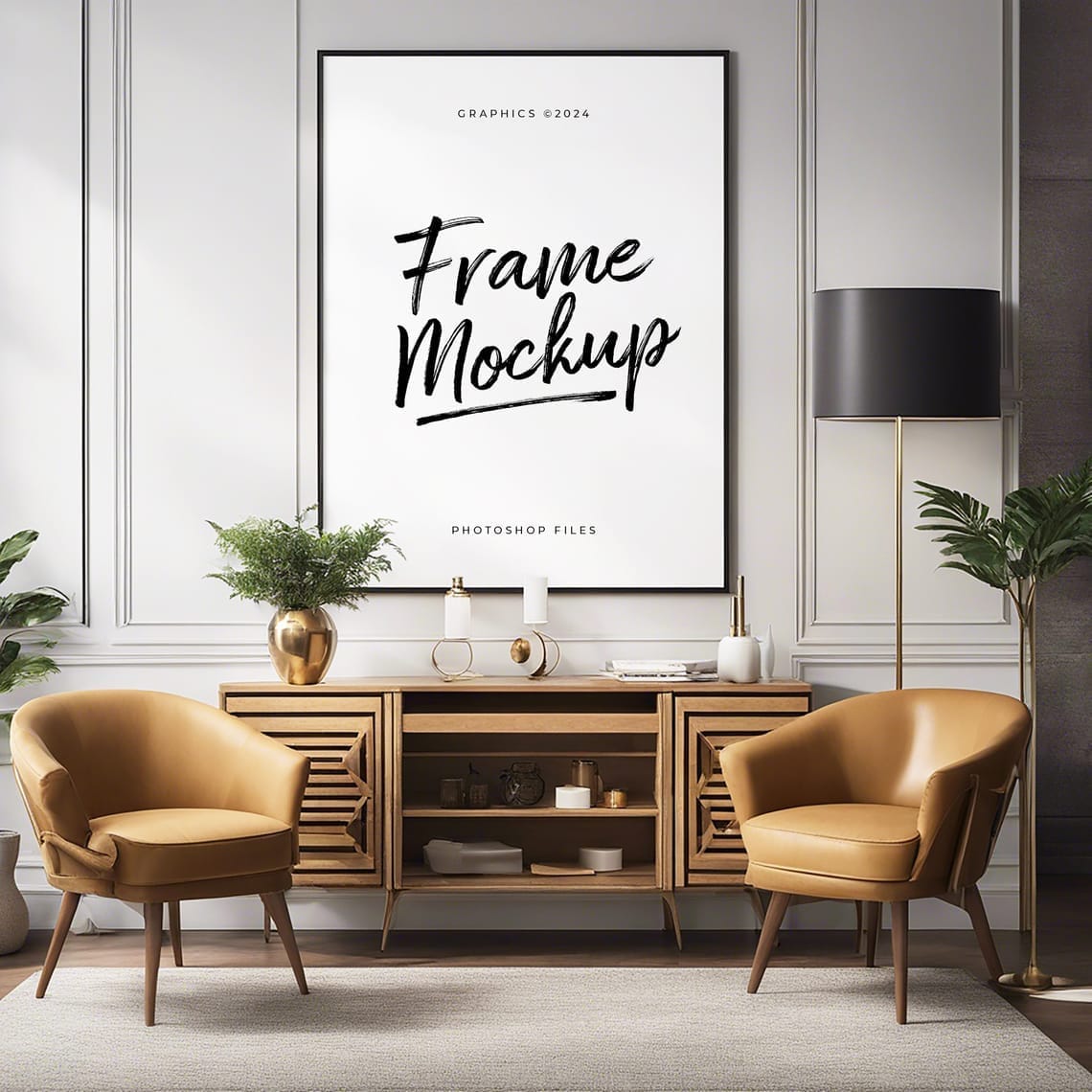 Interior Room Frame Mockup