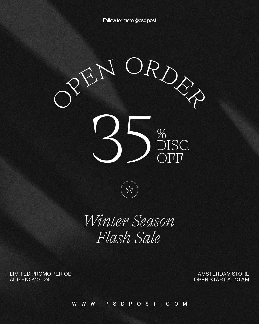 Open Order 35% Discount Winter Flash Sale