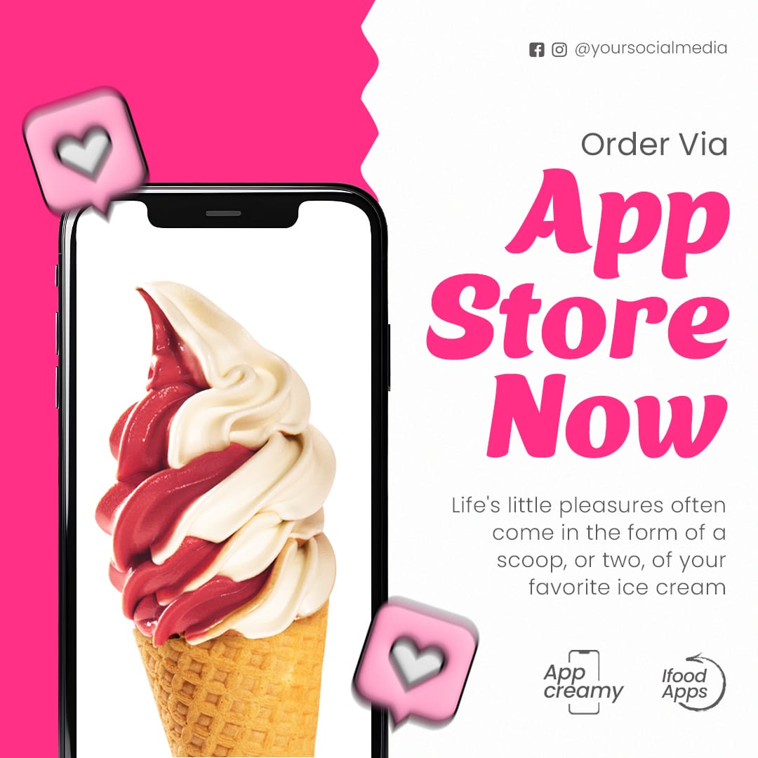 Order VIa App Store Ice Cream