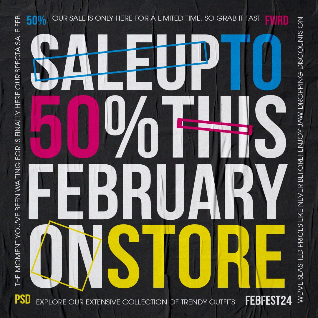 Sale Up To 50% This February On Store