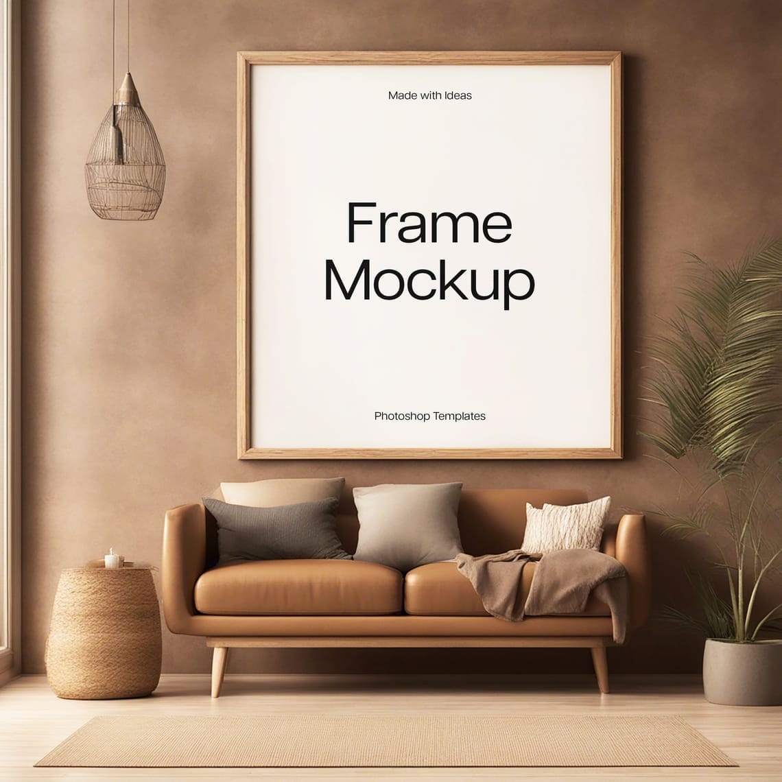 Scandinavian Square Frame Mockup