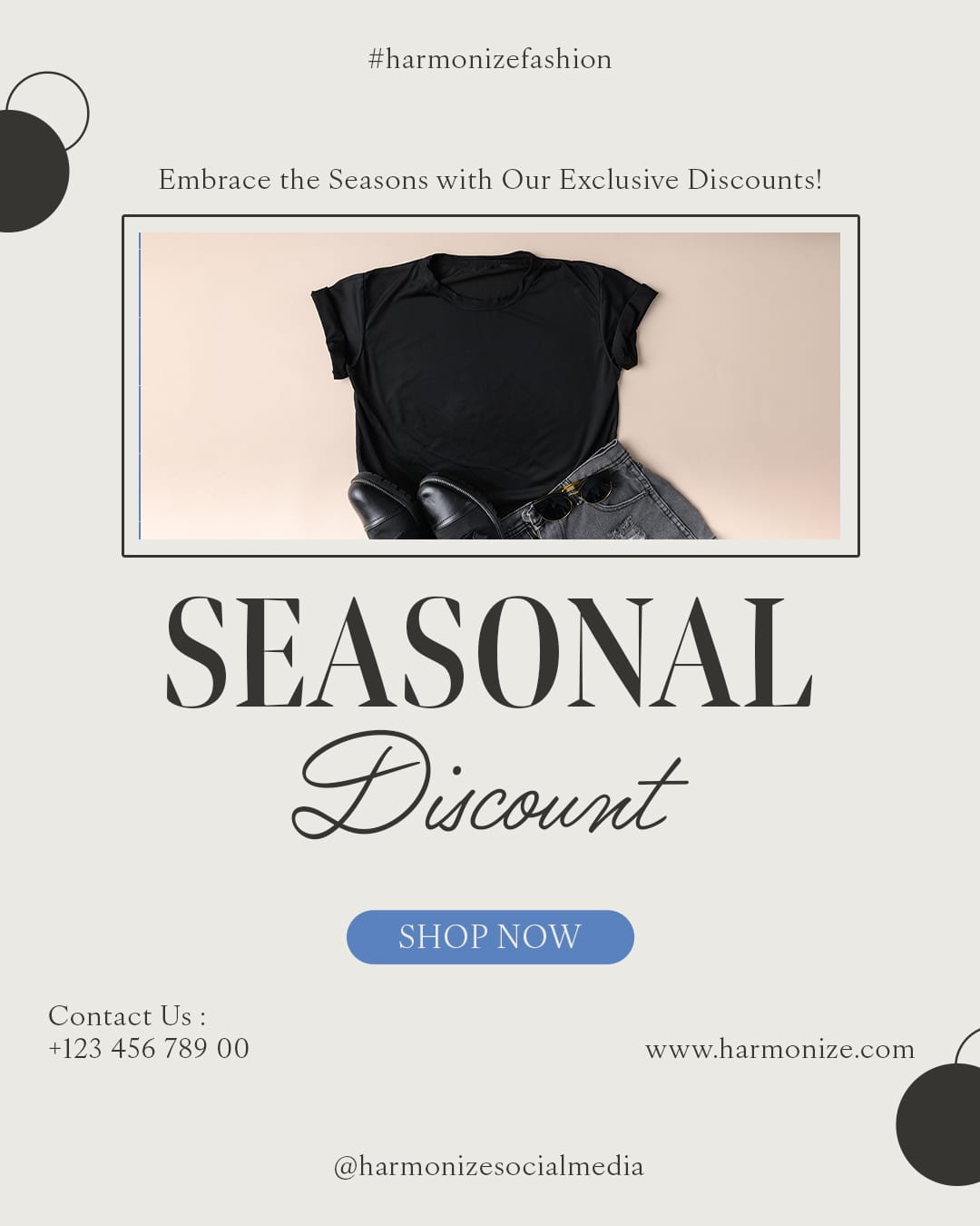 Seasonal Discount Harmonize