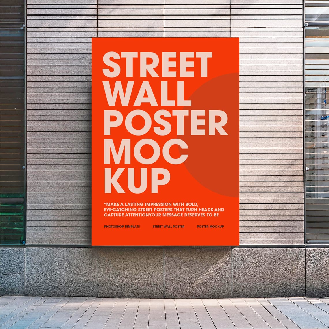 Street Wall Poster Mockup