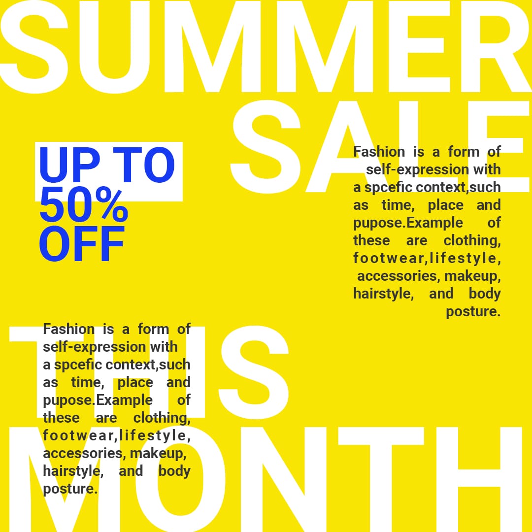 Summer Sale Discount