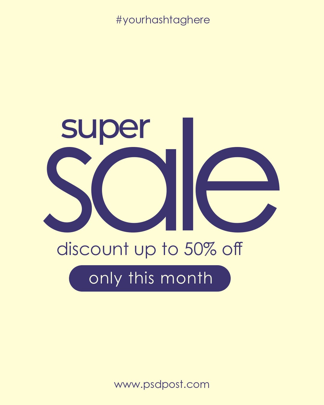 Super Sale Only This Month