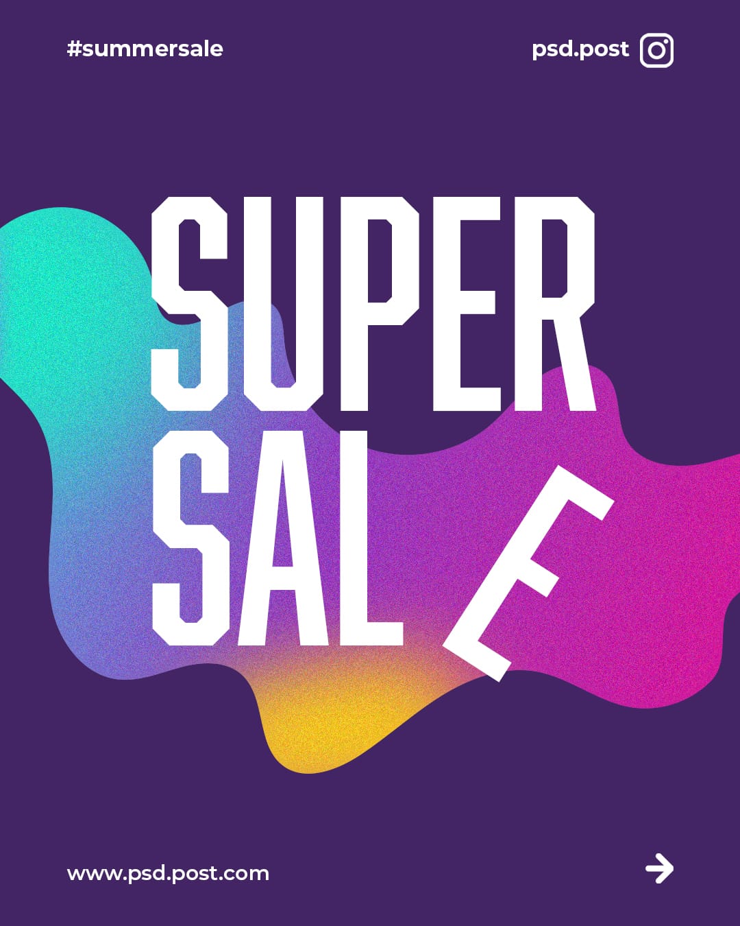 Super Sale with Gradient Element