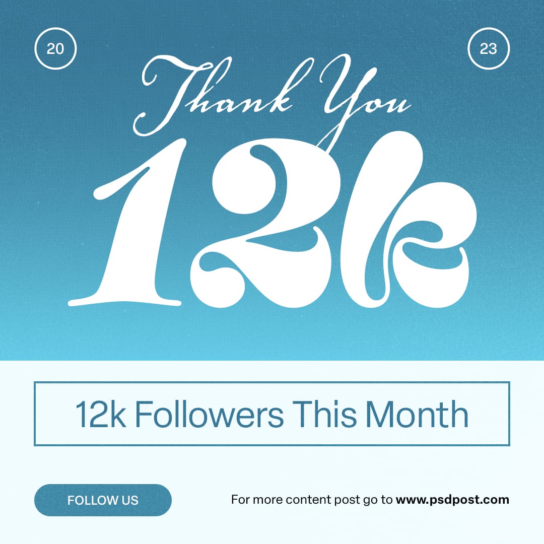 Thank You 12K Followers