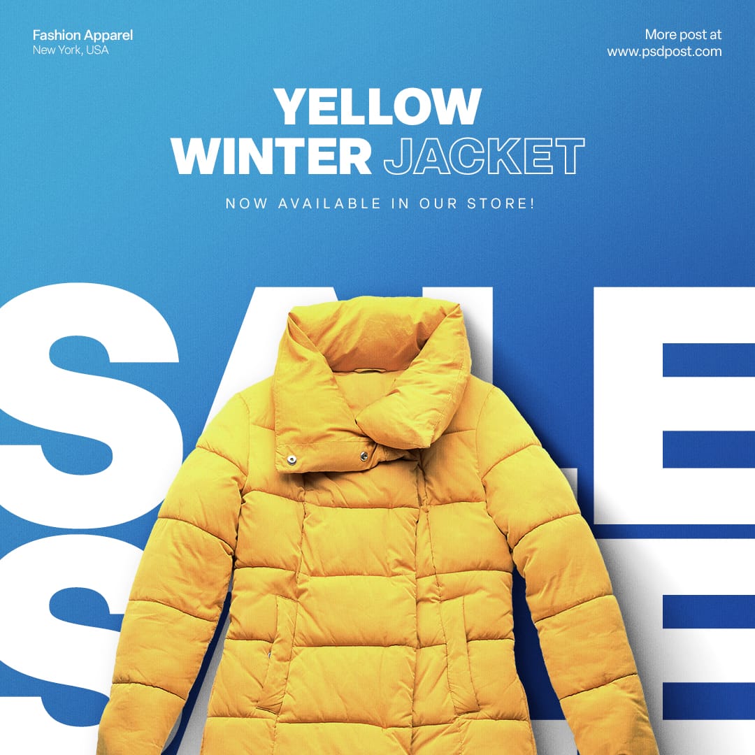 Yellow Winter Jacket