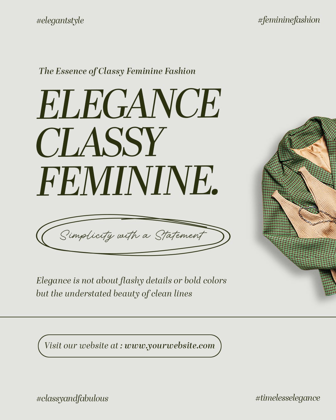 Elegance Classy Feminine