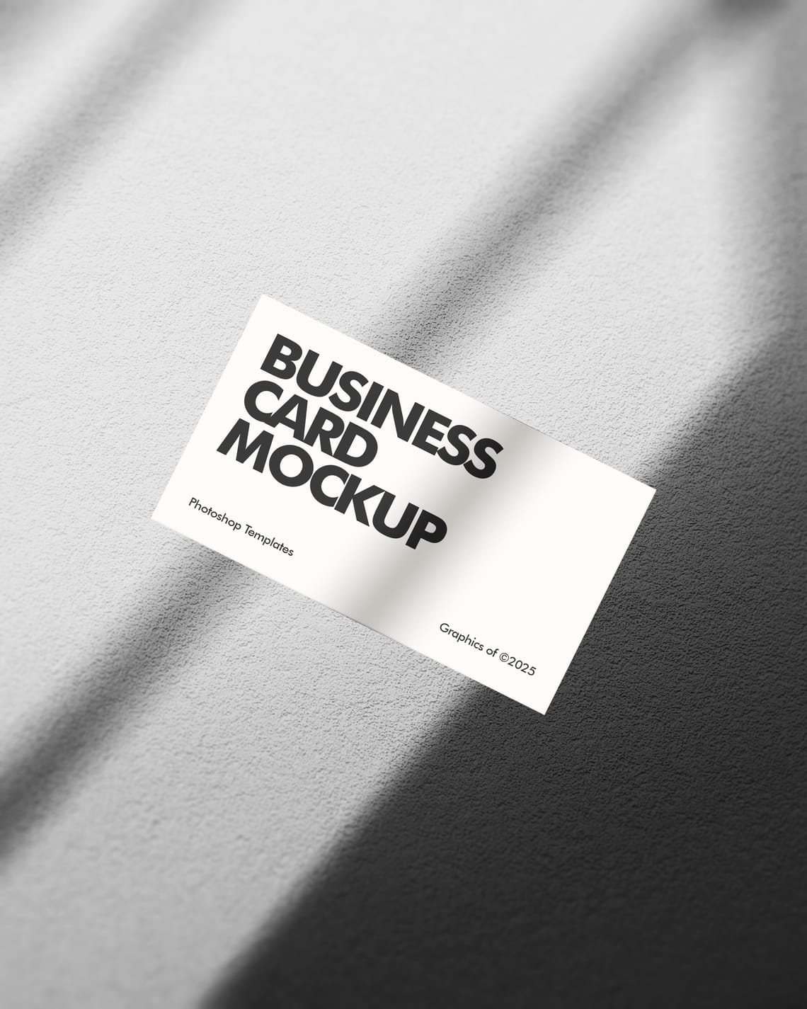 Floating US Business Card Mockup