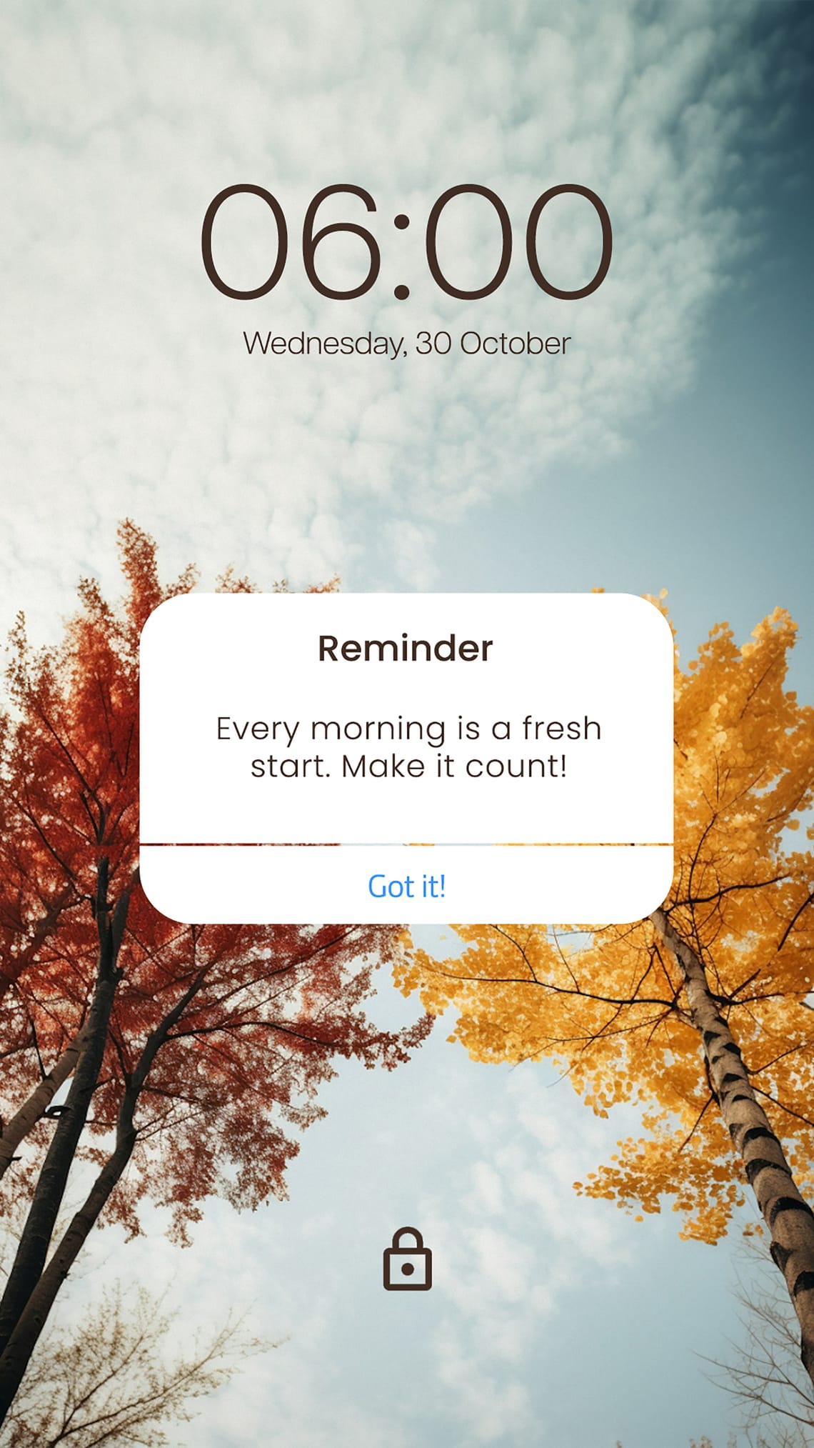 Reminder Notification Autumn Theme Instagram Story