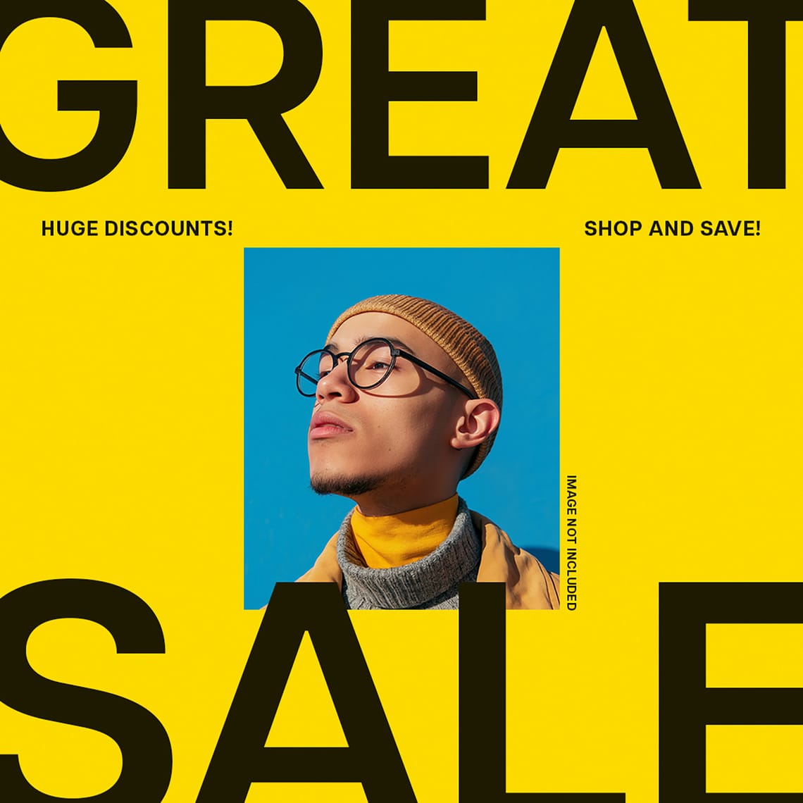 Yellow Great Sale Instagram Post