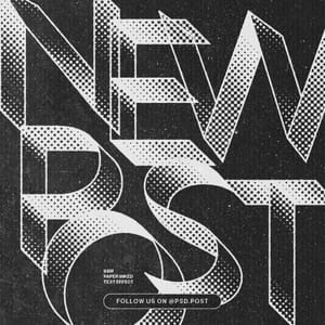 B&W Paper Inked Text Effect New Post