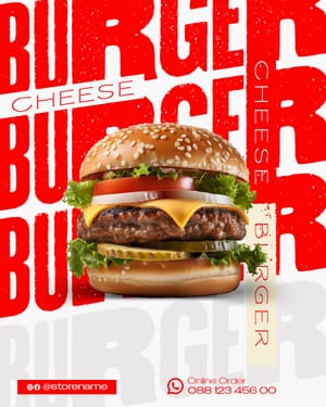 Cheese Burger White