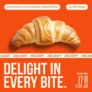 Delight In Every Bite Orange