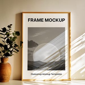 Frame Mockup with daylight