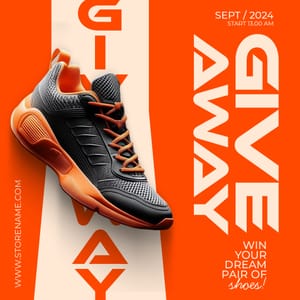 Giveaway Orange Shoes