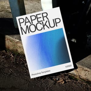 Realistic Paper Mockup Photography