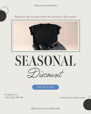 Seasonal Discount Harmonize