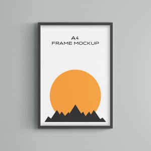 Simple Frame Poster Mockup