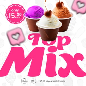 Top Mix Ice Cream Mulberry