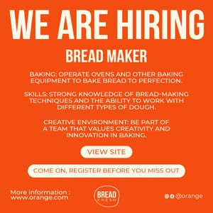 We Are Hiring Orange