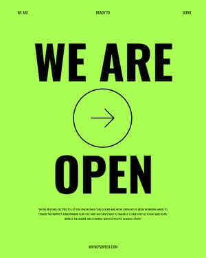 We Are Open