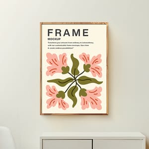 Wooden Art Frame Mockup