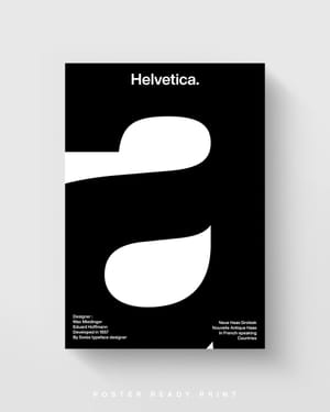 A Helvetica Poster