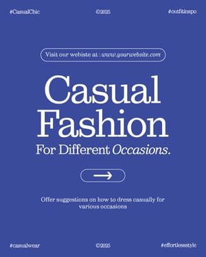 Casual Fashion For Different Occasions