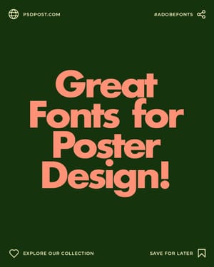 Great Fonts for Poster Design!